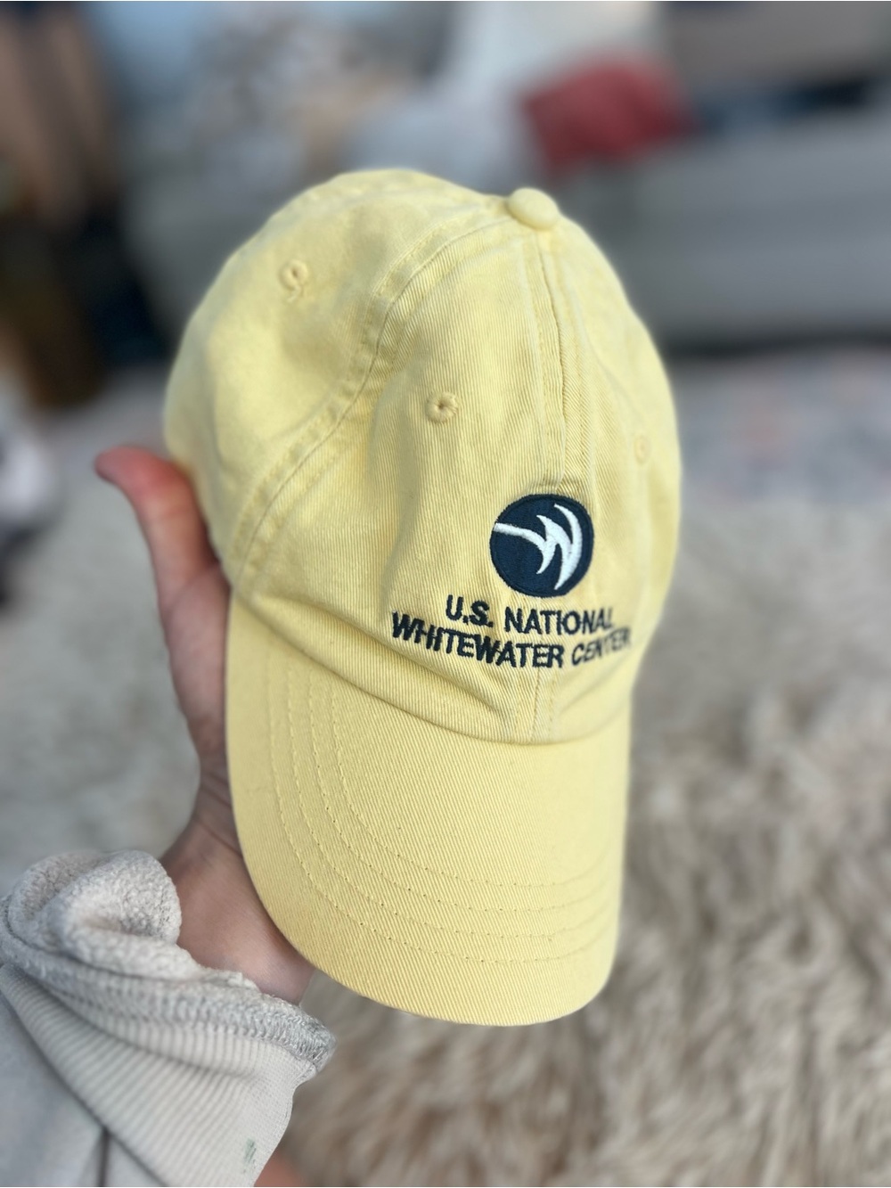 U.S. National Whitewater Center Yellow Logo Cap